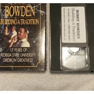 Vintage VHS Bobby Bowden Building A Tradition 15 Years Of Florida State Universi
